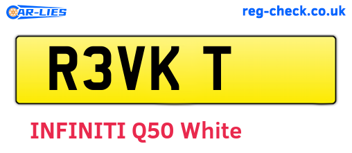 R3VKT are the vehicle registration plates.