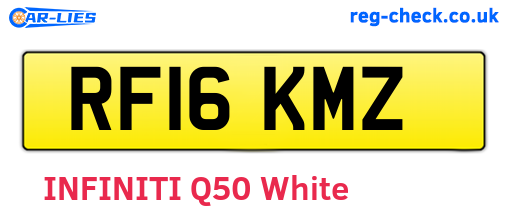RF16KMZ are the vehicle registration plates.