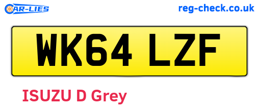 WK64LZF are the vehicle registration plates.