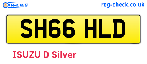 SH66HLD are the vehicle registration plates.