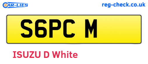 S6PCM are the vehicle registration plates.