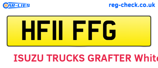 HF11FFG are the vehicle registration plates.