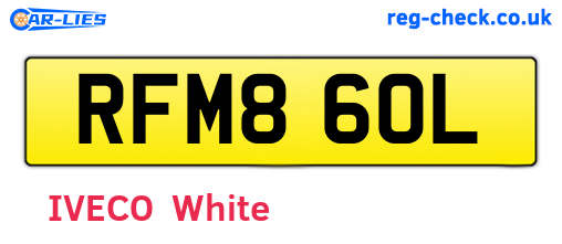 RFM860L are the vehicle registration plates.