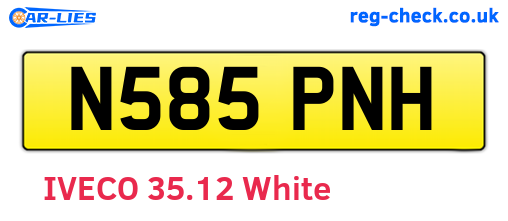 N585PNH are the vehicle registration plates.