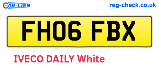 FH06FBX are the vehicle registration plates.
