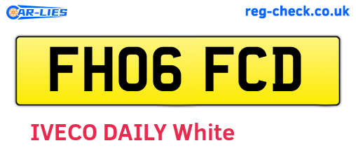 FH06FCD are the vehicle registration plates.