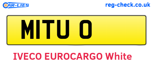 M1TUO are the vehicle registration plates.