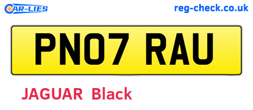PN07RAU are the vehicle registration plates.