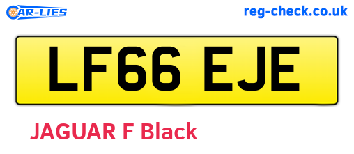 LF66EJE are the vehicle registration plates.