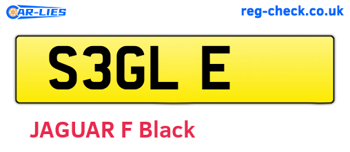 S3GLE are the vehicle registration plates.