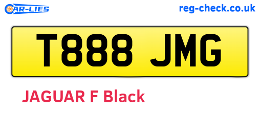T888JMG are the vehicle registration plates.