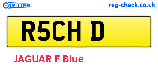 R5CHD are the vehicle registration plates.