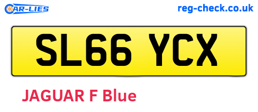 SL66YCX are the vehicle registration plates.