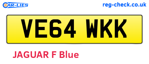 VE64WKK are the vehicle registration plates.