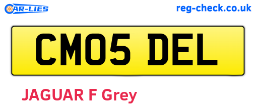 CM05DEL are the vehicle registration plates.