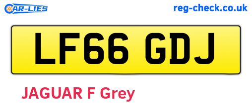 LF66GDJ are the vehicle registration plates.