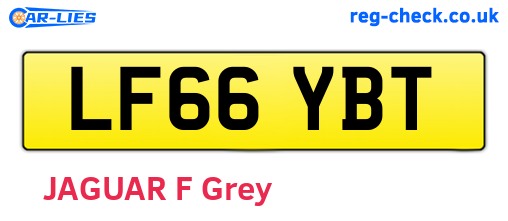 LF66YBT are the vehicle registration plates.