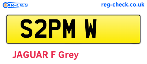 S2PMW are the vehicle registration plates.