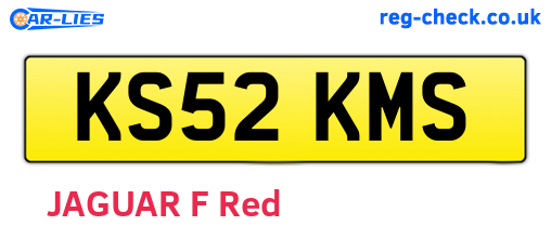 KS52KMS are the vehicle registration plates.