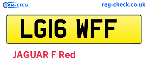 LG16WFF are the vehicle registration plates.