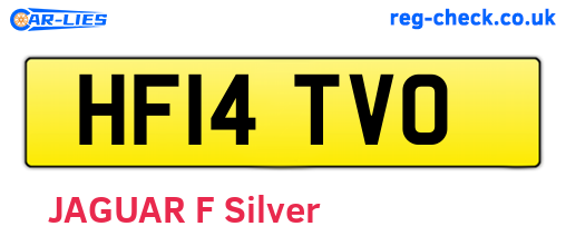 HF14TVO are the vehicle registration plates.