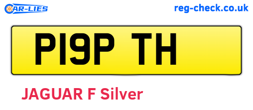 P19PTH are the vehicle registration plates.