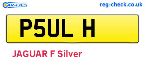 P5ULH are the vehicle registration plates.