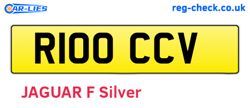 R100CCV are the vehicle registration plates.