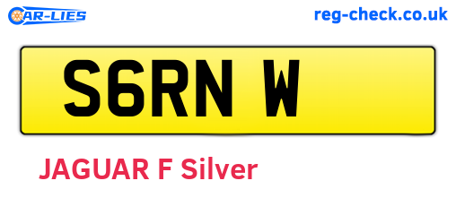 S6RNW are the vehicle registration plates.