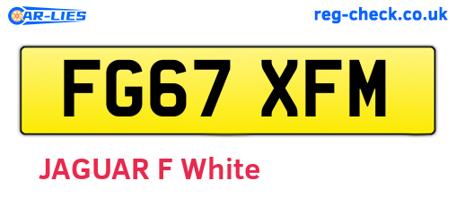 FG67XFM are the vehicle registration plates.