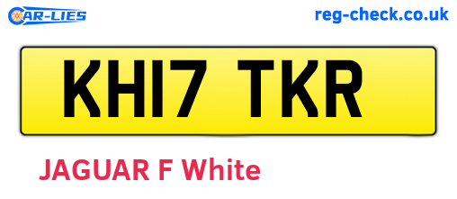 KH17TKR are the vehicle registration plates.