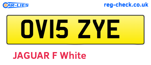 OV15ZYE are the vehicle registration plates.