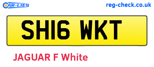 SH16WKT are the vehicle registration plates.