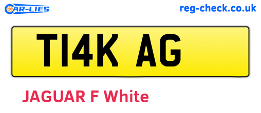 T14KAG are the vehicle registration plates.