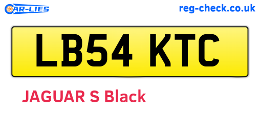 LB54KTC are the vehicle registration plates.