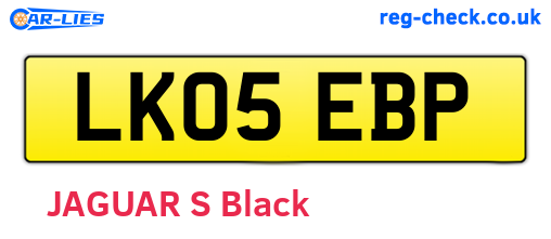 LK05EBP are the vehicle registration plates.