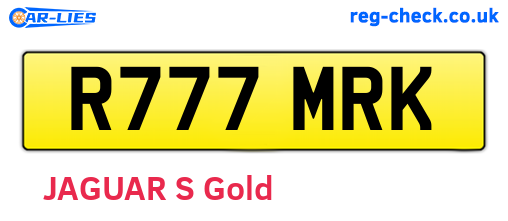 R777MRK are the vehicle registration plates.