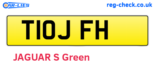 T10JFH are the vehicle registration plates.