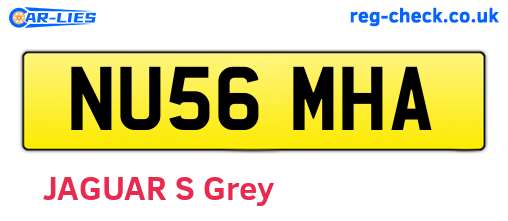 NU56MHA are the vehicle registration plates.