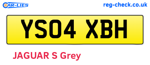 YS04XBH are the vehicle registration plates.