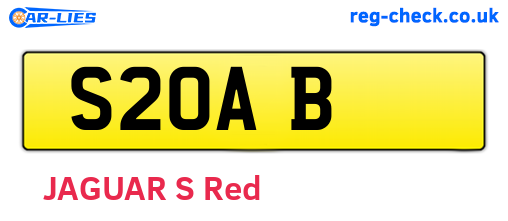 S2OAB are the vehicle registration plates.
