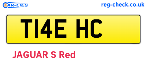 T14EHC are the vehicle registration plates.