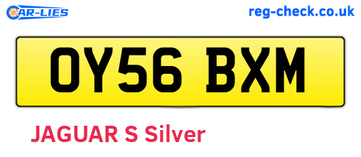 OY56BXM are the vehicle registration plates.