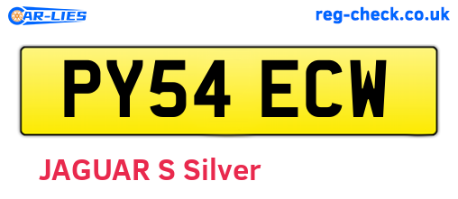PY54ECW are the vehicle registration plates.
