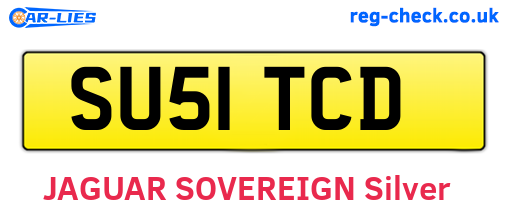 SU51TCD are the vehicle registration plates.