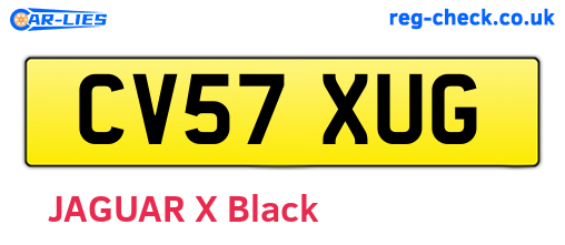 CV57XUG are the vehicle registration plates.