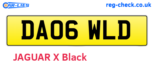 DA06WLD are the vehicle registration plates.