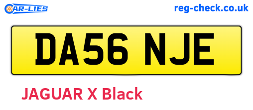 DA56NJE are the vehicle registration plates.
