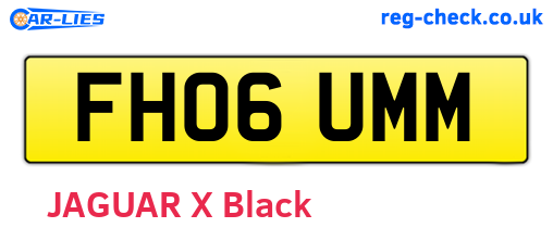 FH06UMM are the vehicle registration plates.