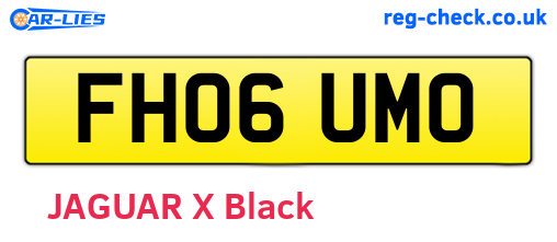 FH06UMO are the vehicle registration plates.